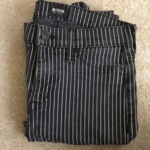 Hudson Striped Skinny Jeans